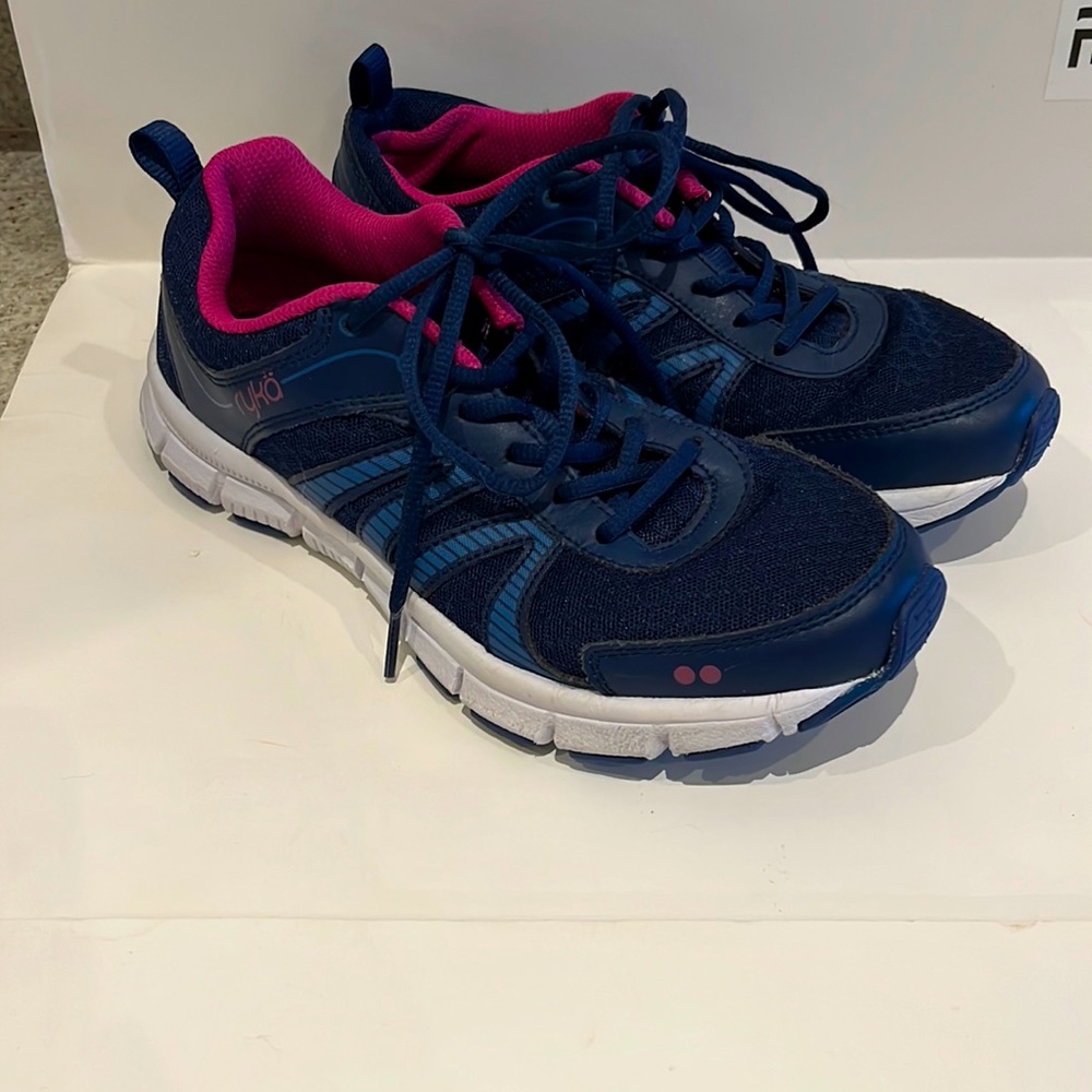Ryka Pink and Navy Blue Sneakers